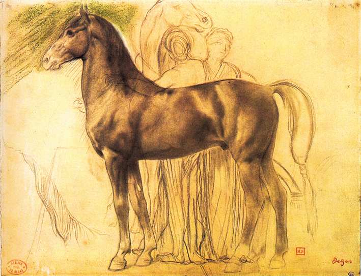  of a horse with figures